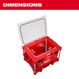 Milwaukee Packout Red/White 40 qt Cooler