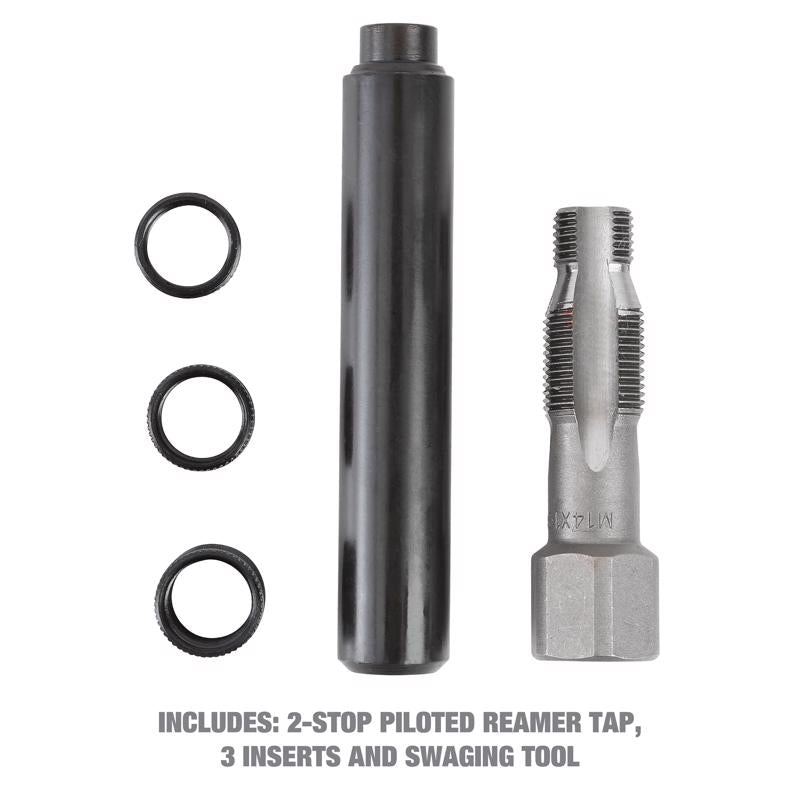 OEMTOOLS 9/16 in. Stainless Steel Non Locking Helical Thread Repair Kit M14 - 1.25 mm