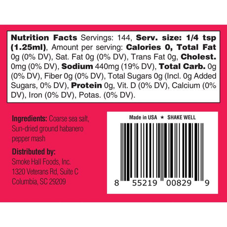 The General's Hot Sauce A Salt Weapon Habanero Peppers Seasoning Salt 6 oz