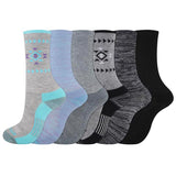 Dickies Dri-Tech Women's Aztec 6-9 Crew Socks Assorted, Pack of 2
