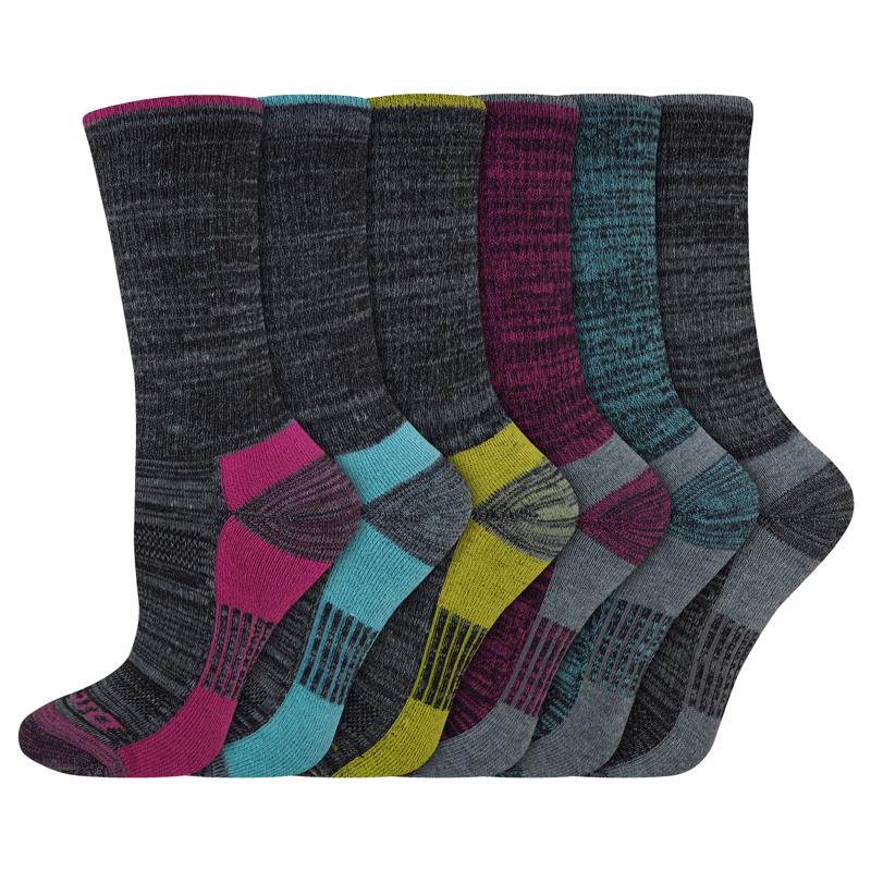 Dickies Dri-Tech Women's 6-9 Crew Socks Assorted, Pack of 2