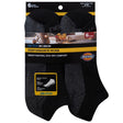 Dickies Dri-Tech Men's 6-12 No-Show Socks Black, Pack of 2