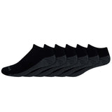 Dickies Dri-Tech Men's 6-12 No-Show Socks Black, Pack of 2