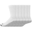 Dickies Dri-Tech Men's 6-12 Crew Socks White, Pack of 2