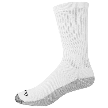 Dickies Dri-Tech Men's 6-12 Crew Socks White, Pack of 2
