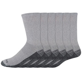 Dickies Dri-Tech Men's 6-12 Crew Socks Gray, Pack of 2