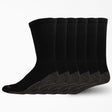 Dickies Dri-Tech Men's 6-12 Crew Socks Black, Pack of 2