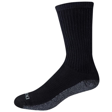 Dickies Dri-Tech Men's 6-12 Crew Socks Black, Pack of 2