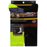 Dickies Dri-Tech Men's 6-12 Crew Socks Assorted, Pack of 2