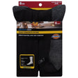 Dickies Dri-Tech Men's 12-15 Crew Socks Black, Pack of 2