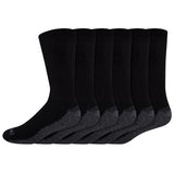 Dickies Dri-Tech Men's 12-15 Crew Socks Black, Pack of 2