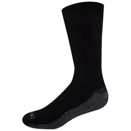 Dickies Dri-Tech Men's 12-15 Crew Socks Black, Pack of 2
