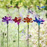 Alpine Assorted Metal/Plastic 42 in. H Flower and Insect Outdoor Garden Stake, Pack of 12