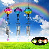 Alpine Assorted Glass/Metal 31 in. Solar Glass Balloon Wind Chime, Pack of 12