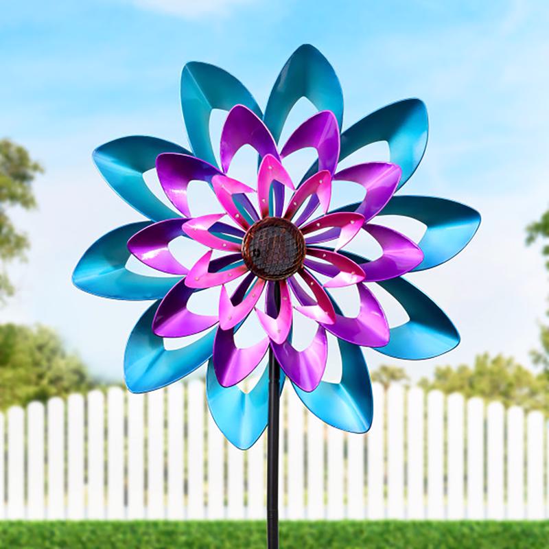Exhart Pinwheel Garden Stake Spinner