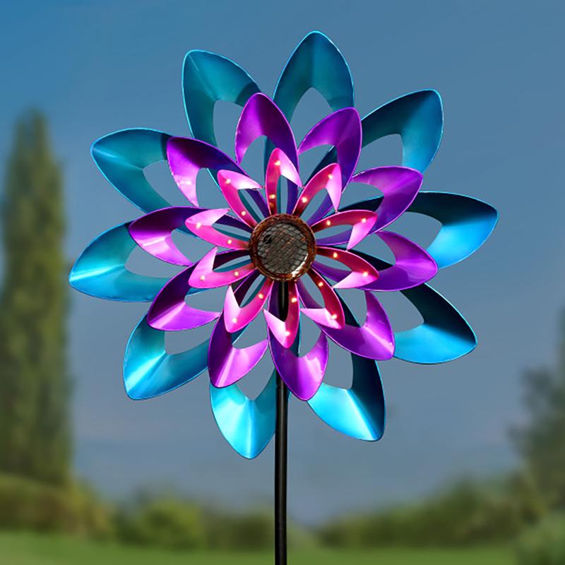 Exhart Pinwheel Garden Stake Spinner - Thumbnail 2