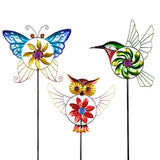 Exhart Assorted Metal 51 in. H Birds Garden Stake Spinner, Pack of 12