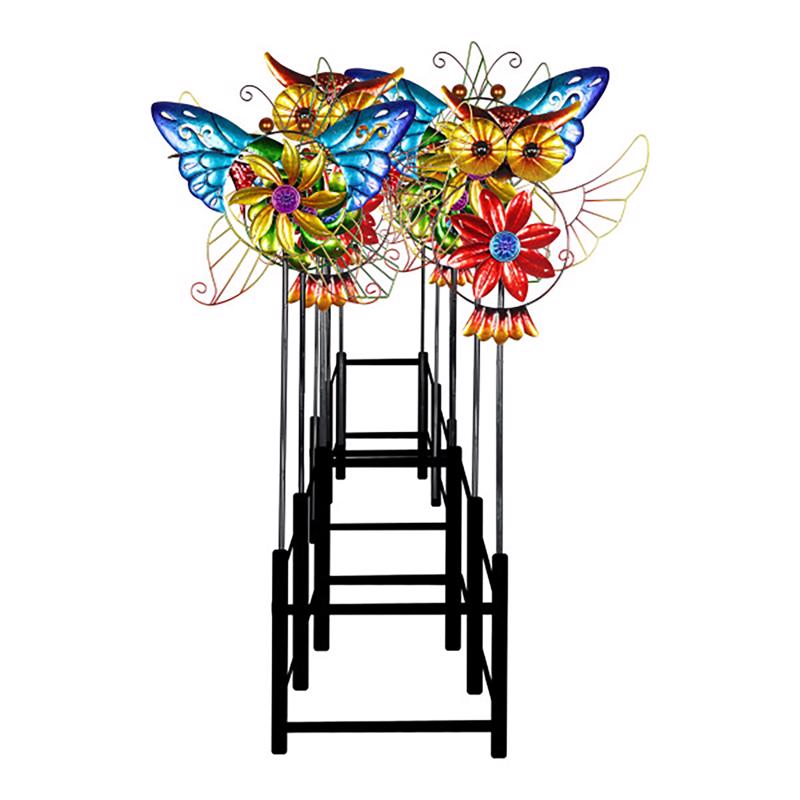 Exhart Assorted Metal 51 in. H Birds Garden Stake Spinner, Pack of 12