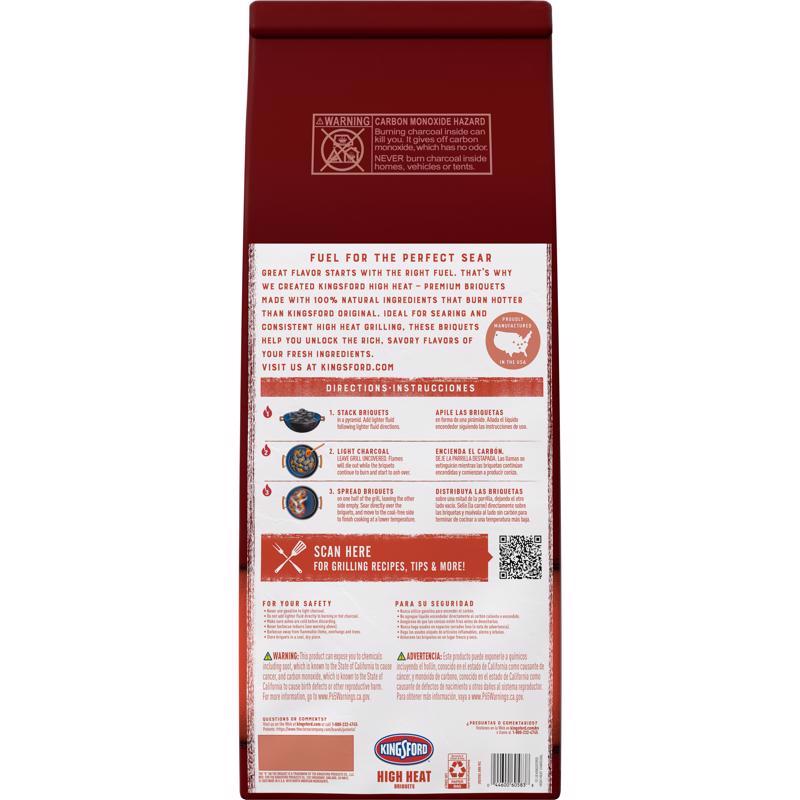 Kingsford High Heat All Natural Original Charcoal Briquettes 12 lb