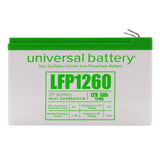 Universal Power Group LFP1260 6 Ah 12 V Universal Battery, Pack of 2