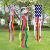 Meadowcreek Multicolored Nylon 38 in. H Flag Wind Spinner, Pack of 18