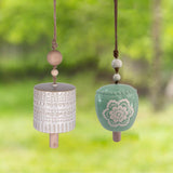Meadow Creek Multi-color Ceramic 18 in. Bell Chimes, Pack of 4