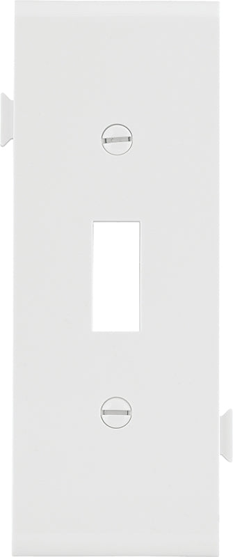 Eaton Wiring Devices STC1W Wallplate, Mid-Size, 4-7/8 in L, 3.12 in W, 1-Gang, Polycarbonate, White