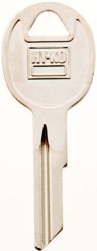 Hy-Ko 11010RA3 Automotive Key Blank, Brass, Nickel, For: AMC Vehicle Locks, RA3 Key Number, Pack of 10