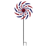 Alpine Multicolored Metal 37 in. H Patriotic Windmill Outdoor Garden Stake, Pack of 8