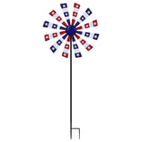 Alpine Multicolored Metal 37 in. H Patriotic Windmill Outdoor Garden Stake, Pack of 8