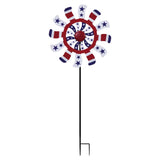 Alpine Multicolored Metal 37 in. H Patriotic Windmill Outdoor Garden Stake, Pack of 8