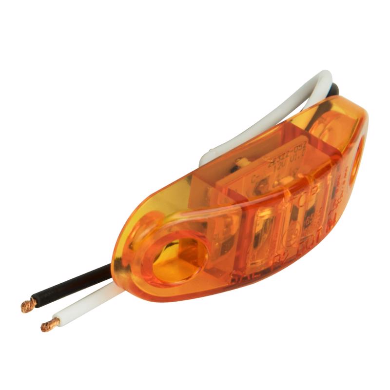 Hopkins Amber Oblong Clearance/Side Marker LED Light, Pack of 2