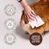 Natural Dog Company Unscented Dog Multi-Purpose Wipes 50 pk