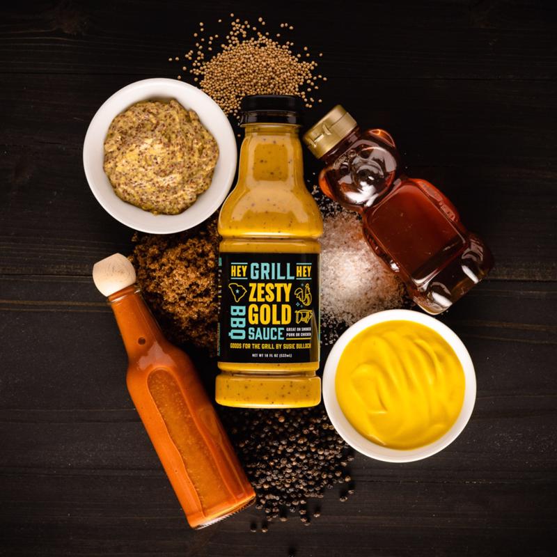 Hey Grill Hey Zesty Gold BBQ Sauce 18 oz