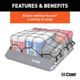 CURT Black Adjustable Cargo Net 44 in. L 1 pk