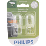 Philips LongerLife Incandescent Back-Up/Cornering/Stop/Turn Miniature Automotive Bulb 7440LLB2