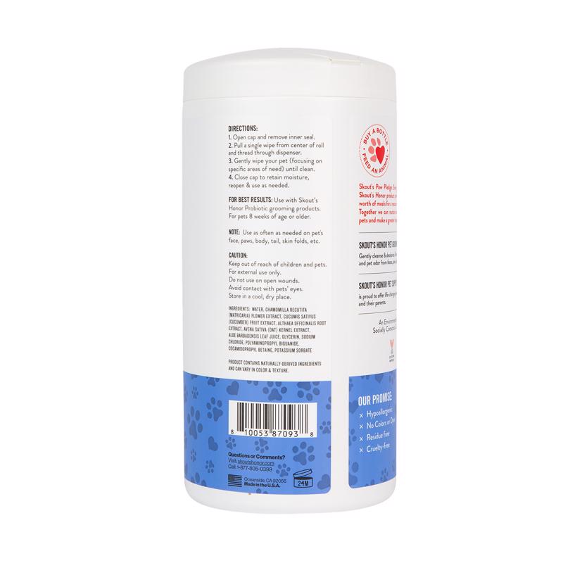 Skout's Honor Cat/Dog Multi-Purpose Wipes 80 pk