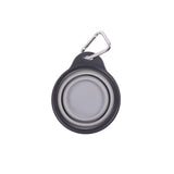 Dexas Gray Collapsible Rubber 1 cups Pet Bowl For Dogs