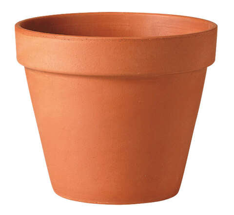 Deroma 10 in. H X 12 in. D Clay Traditional Planter Terracotta, Pack of 3