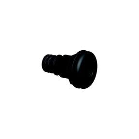 Flow-Rite MA041QLB Qwik-Lok Thru-Hull Fitting, 1-1/8", Black ,Straight Flanged