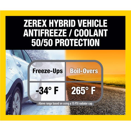 Valvoline Zerex 50/50 Antifreeze/Coolant 1 gal, Pack of 6