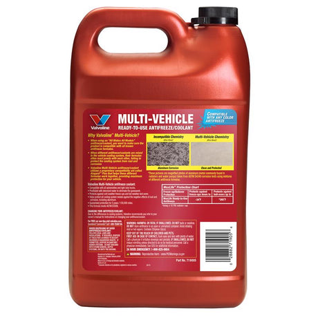 Valvoline Zerex 50/50 Antifreeze/Coolant 1 gal, Pack of 6