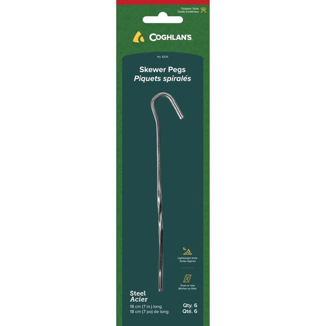 Coghlan's Silver Skewer Pegs 8.625 in. H X 2.875 in. W X 7 in. L 6 pk
