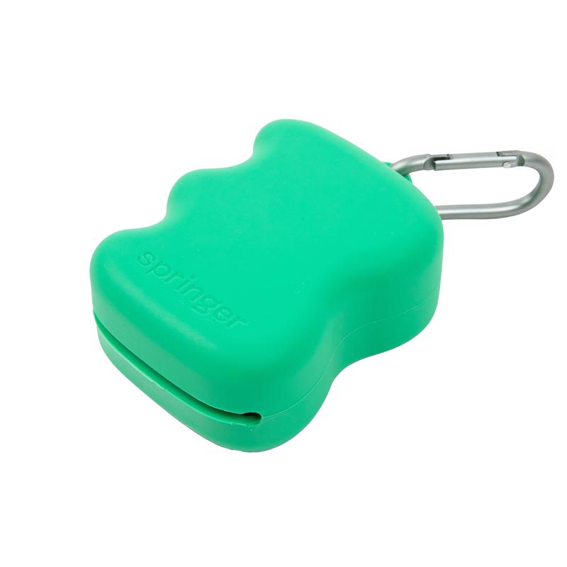 Springer For Dog Green Rubber Treat Pouch 1 pk