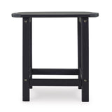 Signature Design by Ashley Sundown Treasure Black Square HDPE Contemporary End Table