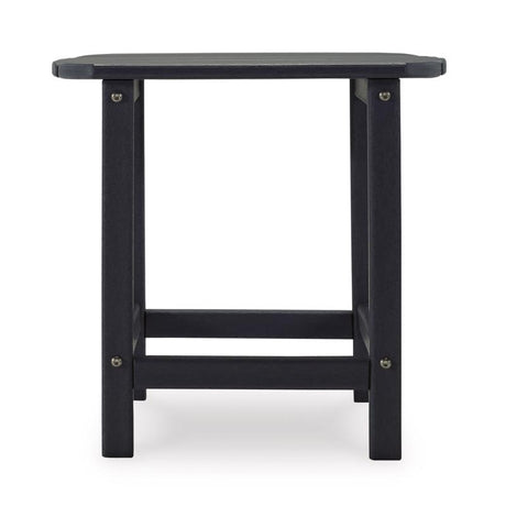 Signature Design by Ashley Sundown Treasure Black Square HDPE Contemporary End Table