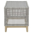 Signature Design by Ashley Seton Creek Gray Square Glass Casual End Table