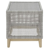 Signature Design by Ashley Seton Creek Gray Square Glass Casual End Table