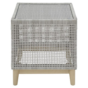 Signature Design by Ashley Seton Creek Gray Square Glass Casual End Table