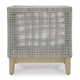 Signature Design by Ashley Seton Creek Gray Square Glass Casual End Table